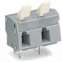 Wago 257-604/333-000 Leiterplattenklemme,Fingerdrücker,2,5 mm2,grau 257604333000 - 25 Stück