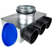 HG Hava Lüftungsverteiler Verteilerkasten 3x75 Ø125 Wohnraumlüftung Luftverteiler E-KSR-3X75/125-OC-K