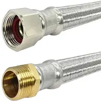 Uniwell Panzerschlauch 1'' AG x 1'' IG Überwurfmutter mit HDPE-Inliner und Edelstahldrahtumflechtung - Länge 700 mm ** 1m/27,27 EUR