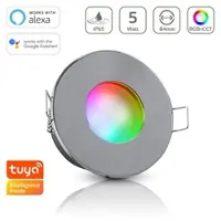Longlife LED Gartenstrahler mit Erdspieß rund schwarz - Größe: Lang GU10 - Lichtfarbe: RGB+CC...
