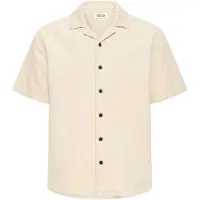 !Solid Kurzarmhemd SOLID "Kurzarmhemd SDOban", Herren, Gr. XXL, N-Gr, beige (oatmeal), Obermaterial: 100% Baumwolle CO., Hemden Kurzarmhemd
