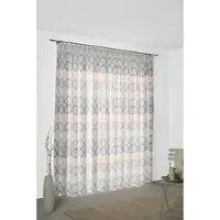 Wirth Vorhang "Zirbello" Gr. 2, rosa (rosé), B:132cm H:175cm, Jacquard, Baumwolle, Polyester, Gardinen, Vorhang