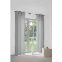 Wirth Vorhang "SUNBONE" Gr. 4, grau, B:132cm H:245cm, Polyester, Gardinen, Vorhang
