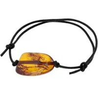 Ostsee-Schmuck Armband "- Meta - Bernstein -" Gr. 19, braun (braun, bernsteinfarben), Armbänder, Damen, Bernstein, Armband