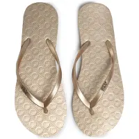 Roxy Sandale "Viva Iv", Damen, Gr. 7(37), gold (metallic gold), Obermaterial: 98% Synthetik / 2% Metall, Futter: 100% Synthetik, Laufsohle: 100% geschäumtes Gummi., Schuhe Sandale