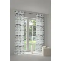 Wirth Vorhang "Berlare", grün (mint), B:132cm H:235cm, Jacquard, Baumwolle, Polyester, Gardinen, Vorhang