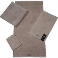 Ross Handtuch "Smart", braun (nougat), B:50cm L:100cm, Frottier, Obermaterial: 100% Baumwolle, Handtücher, Handtuch, Uni-Rippe mit Velourslabel