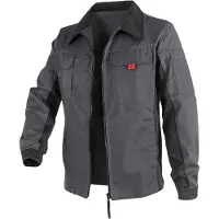 Kübler Arbeitsjacke KÜBLER "Bekleidung", Herren, Gr. 46, grau (anthrazit, schwarz), Obermaterial: 65% Polyester PES. 35% Baumwolle CO., Jacken Arbeitsjacke