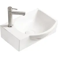 Mexen Mista Aufsatzwaschbecken rechts 40 x 28 cm, weiß - 22174000R