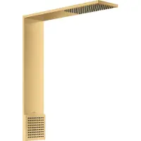 Hansgrohe AXOR ShowerComposition Brausenmodul 110/220 1jet mit Schulterbrause, Brushed Gold Optic