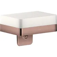 Hansgrohe AXOR UNIVERSAL Accessories Flüssigseifenspender mit Ablage, 42819300, Farbe: Polished Red Gold