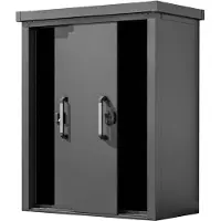 PRIMEYARD 150 x 78 cm Gartenschrank XL, anthrazit - (GFPV00925)