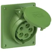 Pce 415-10f9 CEE-Anbausteckdose schräg (92x100mm) 16A 5p 10h IP44/IP54 41510f9
