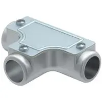Obo Bettermann OBO 2047592 Kontroll-T-Stück ohne Gewinde Ø40mm Aluminiumdruckguss SKT40W ALU - 4 Stück