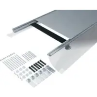 Hager BKF500105 Bodenkanal mit Folie BKF 500x(105-150)mm - 2 Meter