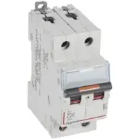 Legrand 409914 DX3 Leitungsschutzschalter Z-Charakteristik, 20A, 2-polig, 25kA, 400VAC, 2TE