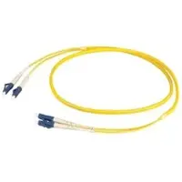 EFB Elektronik O0350FT.7,5 Duplex Jumper LC-LC 9/125μ, OS2, LSZH,gelb, Flat Twin 3x5mm, 7,5m O0350FT75