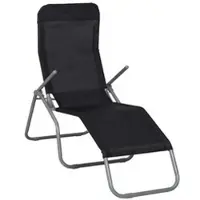 Merxx Wellnessliege "XXL", schwarz (silber), Bezug: 70% Kunststoff, 30% Polyester, Gartenliegen, Wellnessliege, großzügige Liegefläche, inkl. Kopfkissen