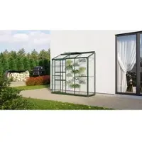 Pergart Vitavia, Anlehn-Gewächshaus "Styx 1300", smaragd, 1,3 m², 3 mm ESG