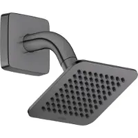 Hansgrohe AXOR Citterio C Kopfbrause 120/120 1-jet EcoSmart mit Brausearm, 28810330, Farbe: Polished Black Chrome