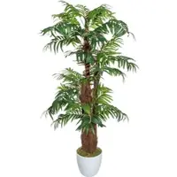 Creativ Green Kunstbaum "Arecapalme", grün, H:150cm Ø:70cm, Kunststoff, Kunstpflanzen, Kunstbaum