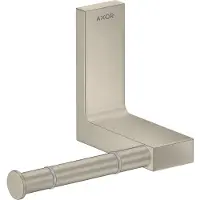 Hansgrohe AXOR UNIVERSAL Rectangular Toilettenpapierhalter, Metall, einzeln, 42656820, Farbe: Brushed Nickel