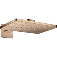 Hansgrohe AXOR ShowerSolutions Kopfbrause 460/300 2-jet Rosette, Brausearm, 35275300, Farbe: Polished Red Gold