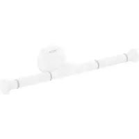 Hansgrohe AXOR UNIVERSAL Circular Toilettenpapierhalter, doppelt, 42857700, Farbe: Weiß Matt