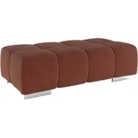 Cotta Hockerbank "Orion", braun (cinnamon), B:134cm H:42cm T:70cm, 100% Polyester, Hocker, Hockerbank