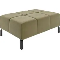 Home affaire Hockerbank "Ancona New", grün (oliv), B:107cm H:43cm T:71cm, 100% Polyester, Hocker, Hockerbank, passend zum Ecksofa, auch in Easy care-Bezug + Cord
