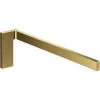 Hansgrohe AXOR UNIVERSAL Rectangular Handtuchhalter, Metall, einzeln, fest, Länge 380mm, 42626990, Farbe: Polished Gold Optic