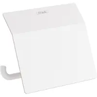 Hansgrohe AddStoris Toilettenpapierhalter mit Deckel, 41753700, Farbe: weiss matt