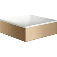 Hansgrohe AXOR Suite Aufsatzwaschtisch 285/285 ohne Hahnloch und Überlauf, Brushed Bronze