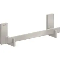 Hansgrohe AXOR UNIVERSAL Rectangular Haltestange, Länge 340mm, Metall, 42613800, Farbe: Edelstahl-Optik