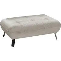 Exxpo - Sofa Fashion Hocker , linen, B:110cm H:44cm T:78cm, Hocker, Hocker, bequem und modern