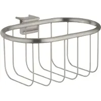 Hansgrohe AXOR Montreux Seifenkorb, für Unica Wandstange, 42066800, Farbe: Stainless Steel Optic