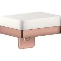 Hansgrohe AXOR UNIVERSAL Accessories Flüssigseifenspender mit Ablage, 42819310, Farbe: Brushed Red Gold