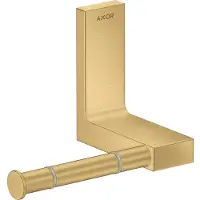 Hansgrohe AXOR UNIVERSAL Rectangular Toilettenpapierhalter, Metall, einzeln, 42656250, Farbe: Brushed Gold Optic