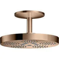 Hansgrohe Kopfbrause Axor One m Deckenanschluss, 2jet, polished red gold