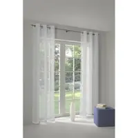 Wirth Vorhang "Hanna" Gr. 6, weiß, B:300cm H:175cm, Voile, Polyester, Gardinen, Vorhang, Store