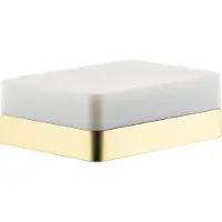Hansgrohe AXOR UNIVERSAL Accessories Ablage, für Dusche, 42802250, Farbe: Brushed Gold Optic
