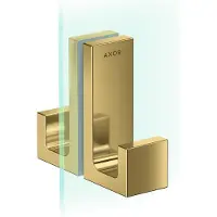 Hansgrohe AXOR UNIVERSAL Rectangular Duschtürgriff, 6-12mm Glasdicke, Metall, 42639990, Farbe: Polished Gold Optic