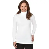 Trigema Rollkragenshirt "Rollkragenshirt", Damen, Gr. XS, weiß, Feinstrick, 95% Baumwolle, 5% Elastan, Basic, normal, ohne Ausschnitt, Shirts Rollkragenshirt