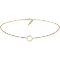 Elli Halskette Choker Kreis Trend Geo 925 Sterling Silber Elli Gold