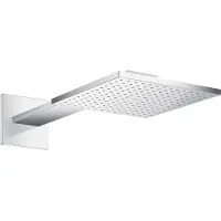 Hansgrohe AXOR ShowerSolutions Kopfbrause 250/250 2-jet,Wandanschluss, Brausearm 450 mm, 35310000, Farbe: Chrom