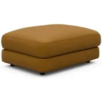 Tenksom Hocker "Vivole, Fußablage, Pouff, mit Federkern", gelb (dunkelgelb), B:98cm H:38cm T:70cm, Hocker, Hocker, perfekte Ergänzung zu Sofa VIVOLE