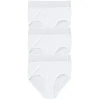 Speidel Taillenslip "Natalie", Damen, Gr. 42, weiß, Obermaterial: 100% Baumwolle, unifarben, Unterhosen Taillenslip, bequem, dekorativ, weich, elastisch, mit Spitze, Baumwolle
