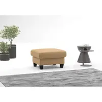Home affaire Polsterhocker "Varese", cappuccino, B:77cm H:49cm T:67cm, Hocker, Polsterhocker, Kreuznaht in beige