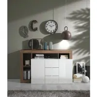 Home affaire Sideboard "Hamburg", weiß (weiß, mercure), B:146cm H:93cm T:42cm, Sideboards, Sideboard, Breite 146 cm