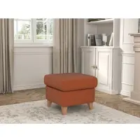 Sit&More Stauraumhocker SIT & MORE "Visby", orange (terra), B:58cm H:48cm, Hocker, Stauraumhocker, Stauraum, auch erhältlich mit Wasser zu reinigendem "Soft clean" Bezug